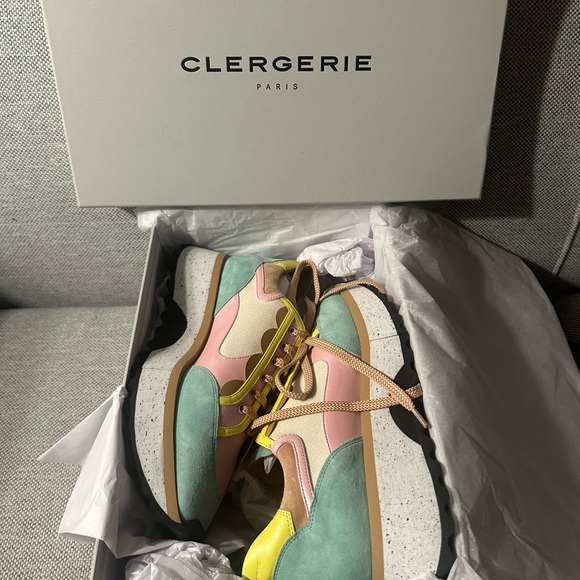 Robert Clergerie Pastel Multi-Color Sneakers Sz 8.5 - Picture 3 of 5